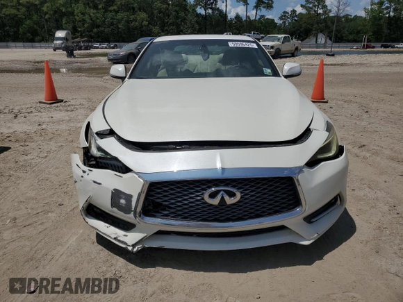 2017 Infiniti Q60 Premium with VIN JN1EV7EK2HM360596, listed as a Copart auction lot 59596425 with 97,099 mi miles and Salvage title. Bid and sale history available at DreamBid. Image 5.