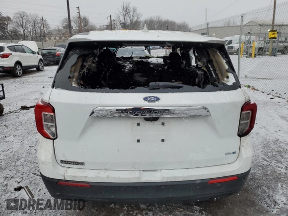 2020 Ford Explorer with VIN 1FMSK8BH8LGC85266, listed as a Copart auction lot 45816625 with Not Provided miles and Salvage Title. Bid and sale history available at carsss.com. Image 6.