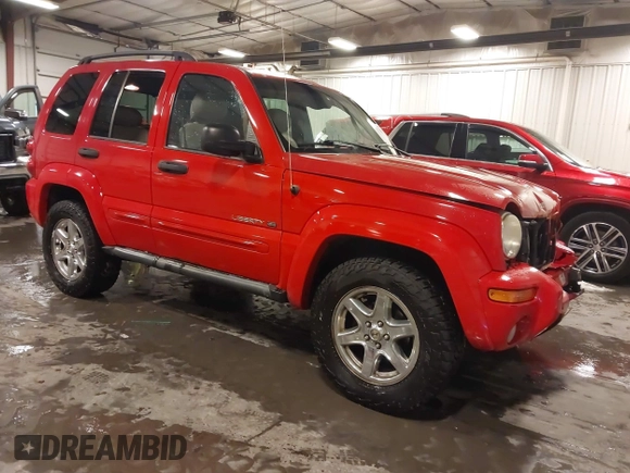 2003 Jeep Liberty Limited with VIN 1J4GL58K13W544088, listed as a IAAI auction lot 41618894 with 179,027 mi miles and . Bid and sale history available at DreamBid. Image 1.
