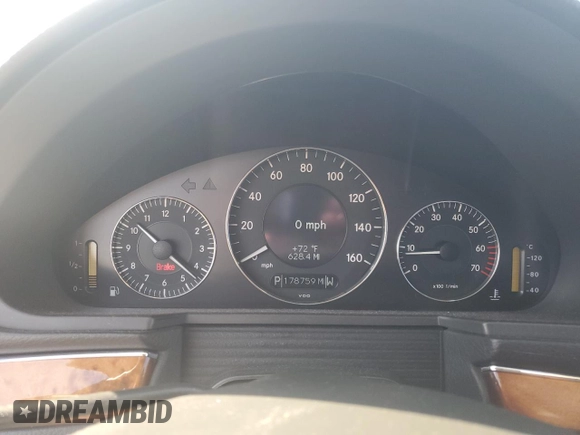 2003 Mercedes-Benz E-Class 5.0L with VIN WDBUF70J53A246086, listed as a Copart auction lot 51453375 with 178,759 mi miles and Clean Title. Bid and sale history available at carsss.com. Image 9.