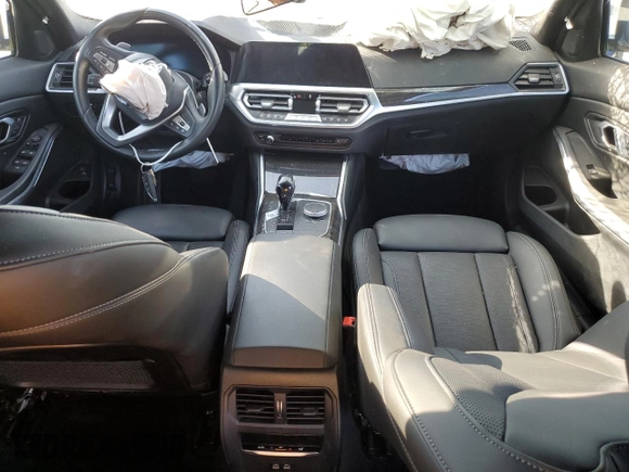 2022 BMW 3 Series 330i with VIN 3MW5R1J04N8C27833, listed as a Copart auction lot 72498634 with 0 mi miles and Salvage Title. Bid and sale history available at carsss.com. Image 8.