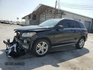 2015 Mercedes-Benz M ML 350 with VIN 4JGDA5JB2FA576540, listed as a Copart auction lot 48887845 with 97,014 mi miles and Salvage Title. Bid and sale history available at carsss.com. Image 1.