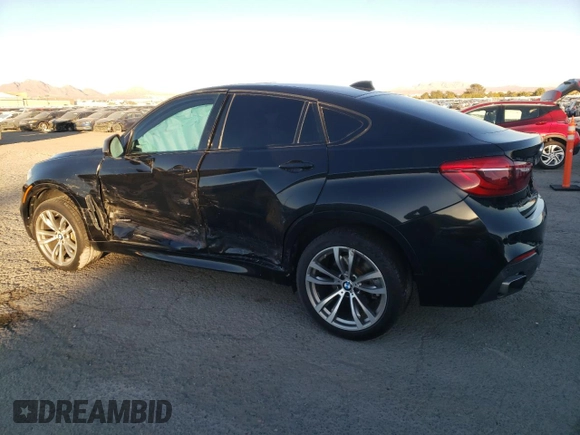 2015 BMW X6 xDrive50i with VIN 5UXKU6C52F0F93975, listed as a Copart auction lot 81944914 with 143,915 mi miles and Salvage Title. Bid and sale history available at carsss.com. Image 2.