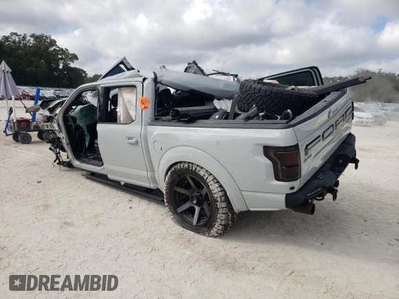 2017 Ford F-150 Raptor with VIN 1FTFW1RG0HFB64324, listed as a Copart auction lot 44772605 with Not Provided miles and Non Repairable. Bid and sale history available at carsss.com. Image 2.