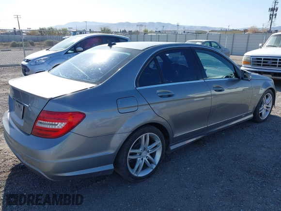 2012 Mercedes-Benz C-Class C 250 Sport with VIN WDDGF4HB4CR205725, listed as a IAAI auction lot 41963335 with 189,187 mi miles. Bid and sale history available at carsss.com. Image 4.