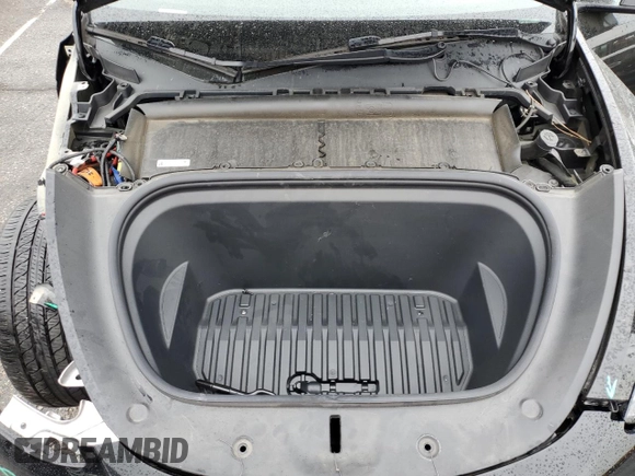 2021 Tesla Model Y Long Range with VIN 5YJYGDEEXMF294556, listed as a Copart auction lot 46668035 with 42,772 mi miles and Salvage Title. Bid and sale history available at DreamBid. Image 12.