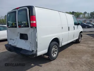 2013 Chevrolet Express Cargo Van with VIN 1GCSGAFX8D1118666, listed as a IAAI auction lot 42017323 with 341,443 mi miles. Bid and sale history available at carsss.com. Image 4.