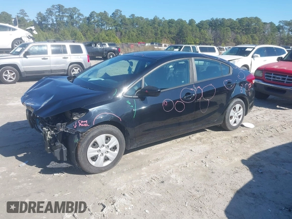 2017 Kia Forte LX with VIN 3KPFK4A79HE045187, listed as a IAAI auction lot 41428484 with 87,938 mi miles. Bid and sale history available at carsss.com. Image 18.