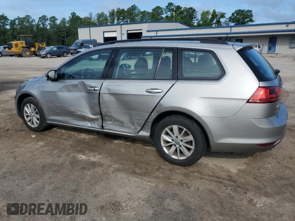2017 Volkswagen Golf SportWagen S with VIN 3VWC17AU2HM504088, listed as a Copart auction lot 61307584 with 108,426 mi miles and Salvage Title. Bid and sale history available at carsss.com. Image 2.