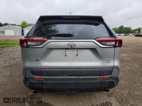 2022 Toyota RAV4 XLE with VIN 2T3R1RFV4NC307350, listed as a Copart auction lot 60890015 with 40,856 mi miles and Salvage title. Bid and sale history available at DreamBid. Image 6.