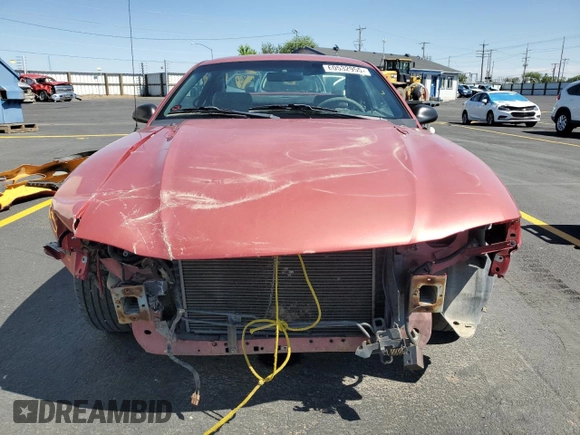 1998 Ford Mustang with VIN 1FAFP4041WF260094, listed as a Copart auction lot 60532955 with 162,633 mi miles and Salvage title. Bid and sale history available at DreamBid. Image 5.