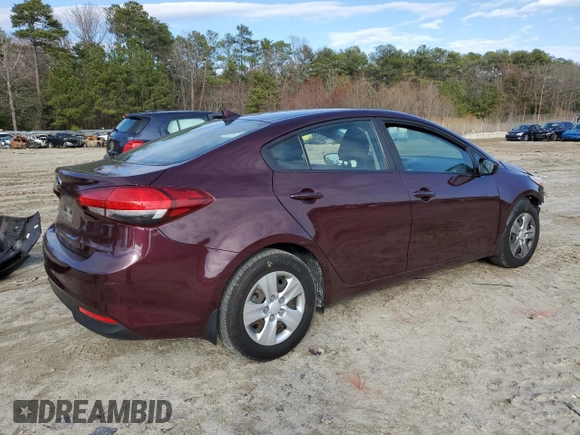 2018 Kia Forte LX with VIN 3KPFK4A70JE255134, listed as a Copart auction lot 49250025 with 110,508 mi miles and Salvage Title. Bid and sale history available at DreamBid. Image 3.