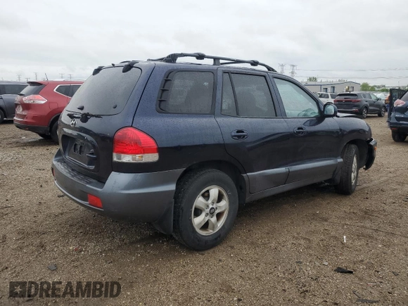 2005 Hyundai Santa Fe GLS with VIN KM8SC13D55U975111, listed as a Copart auction lot 57801515 with 126,220 mi miles and Salvage title. Bid and sale history available at DreamBid. Image 3.