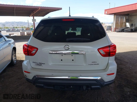 2018 Nissan Pathfinder SL with VIN 5N1DR2MM4JC617154, listed as a IAAI auction lot 41949176 with 47,955 mi miles. Bid and sale history available at carsss.com. Image 16.