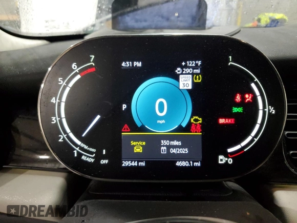 2023 MINI Hardtop Cooper S with VIN WMW53DH0XP2U03083, listed as a Copart auction lot 85303144 with 29,544 mi miles and Salvage title. Bid and sale history available at DreamBid. Image 9.