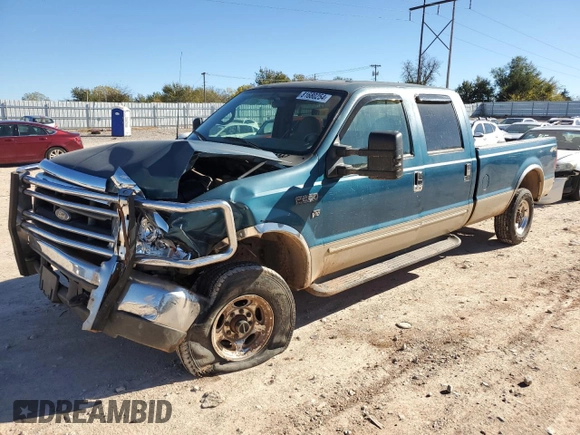 2000 Ford Super Duty F-250 XL with VIN 1FTNW21S9YED38978, listed as a Copart auction lot 81680254 with 197,016 mi miles and Salvage Title. Bid and sale history available at carsss.com. Image 1.