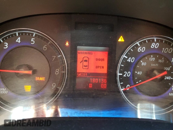 2007 Infiniti G35 Journey with VIN JNKBV61E37M717985, listed as a Copart auction lot 72653114 with 180,136 mi miles and Salvage Title. Bid and sale history available at DreamBid. Image 9.