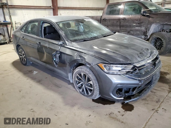 2023 Volkswagen Jetta S with VIN 3VW4M7BU7PM026209, listed as a Copart auction lot 83806134 with 9,427 mi miles and Salvage title. Bid and sale history available at DreamBid. Image 4.