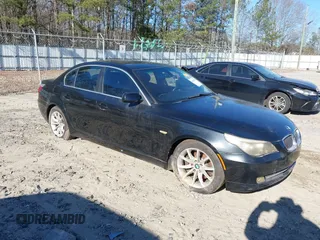 2008 BMW 5 Series 550i with VIN WBANW53528CT49001, listed as a IAAI auction lot 41665892 with Not Provided miles. Bid and sale history available at carsss.com. Image 1.
