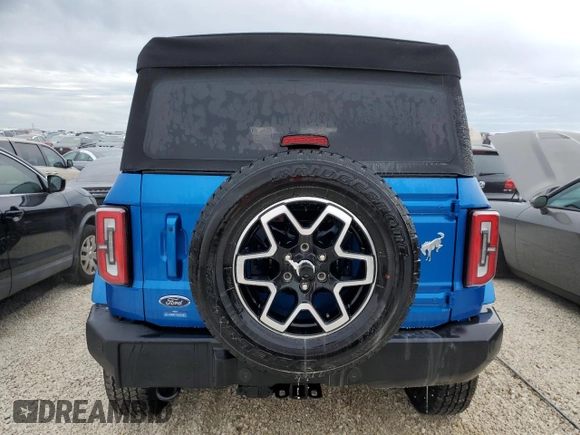 2024 Ford Bronco Outer Banks with VIN 1FMEE8BP3RLA33498, listed as a Copart auction lot 76274724 with 2,972 mi miles and Salvage Title. Bid and sale history available at DreamBid. Image 6.