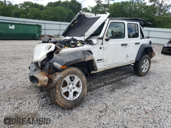 2023 Jeep Wrangler Willys with VIN 1C4HJXDN6PW529670, listed as a Copart auction lot 59550535 with 48,670 mi miles and Salvage title. Bid and sale history available at DreamBid. Image 1.