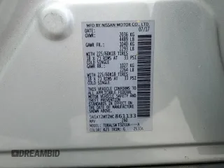 2017 Nissan Rogue S with VIN 5N1AT2MT2HC861133, listed as a Copart auction lot 54749085 with 86,705 mi miles and Salvage title. Bid and sale history available at DreamBid. Image 13.