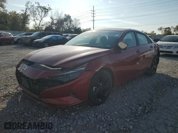 2023 Hyundai Elantra SEL with VIN KMHLM4AG9PU497844, listed as a Copart auction lot 53797834 with 13,488 mi miles and Salvage Title. Bid and sale history available at DreamBid. Image 1.