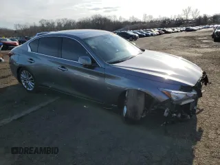 2019 Infiniti Q50 3.0t LUXE with VIN JN1EV7AR0KM593743, listed as a Copart auction lot 83748304 with 70,650 mi miles and Salvage Title. Bid and sale history available at carsss.com. Image 4.
