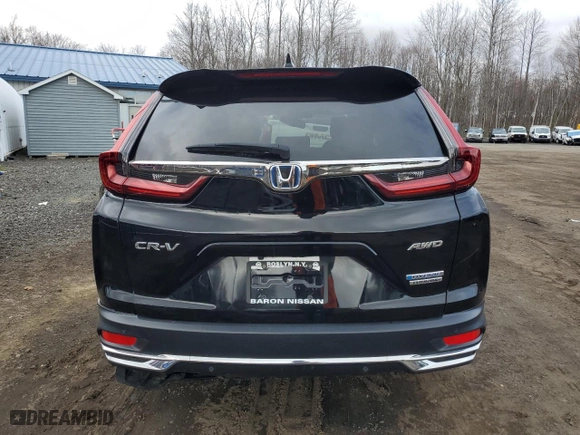 2021 Honda CR-V Hybrid Touring with VIN 7FART6H95ME022964, listed as a Copart auction lot 50155045 with 48,805 mi miles and Salvage Title. Bid and sale history available at carsss.com. Image 6.