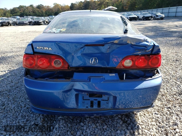 2005 Acura RSX with VIN JH4DC54885S002515, listed as a Copart auction lot 80647994 with 138,461 mi miles and Salvage Title. Bid and sale history available at carsss.com. Image 6.