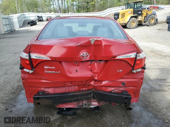 2014 Toyota Corolla L with VIN 2T1BURHE8EC144815, listed as a Copart auction lot 55920915 with 39,570 mi miles and Salvage title. Bid and sale history available at DreamBid. Image 6.