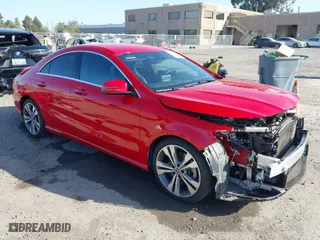 2018 Mercedes-Benz CLA with VIN WDDSJ4EBXJN576793, listed as a IAAI auction lot 41989171 with 49,568 mi miles. Bid and sale history available at carsss.com. Image 1.