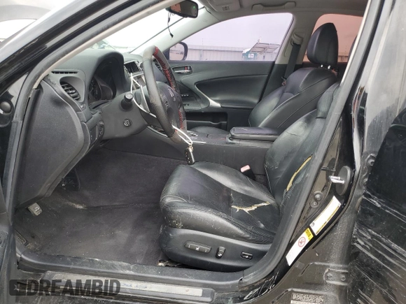 2007 Lexus IS 350 with VIN JTHBE262275015464, listed as a Copart auction lot 55032655 with 157,648 mi miles and Salvage Title. Bid and sale history available at DreamBid. Image 7.