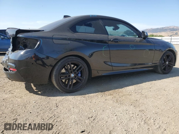 2018 BMW 2 Series M240i with VIN WBA2J5C52JVC07276, listed as a Copart auction lot 59146135 with 66,277 mi miles and Salvage title. Bid and sale history available at DreamBid. Image 3.