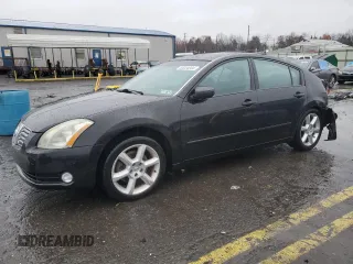 2005 Nissan Maxima 3.5 SE with VIN 1N4BA41E05C849628, listed as a Copart auction lot 83034844 with 131,606 mi miles and Salvage Title. Bid and sale history available at carsss.com. Image 1.