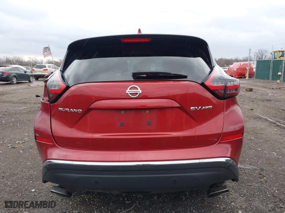 2020 Nissan Murano SV with VIN 5N1AZ2BS4LN131570, listed as a IAAI auction lot 41227597 with 103,991 mi miles. Bid and sale history available at carsss.com. Image 16.