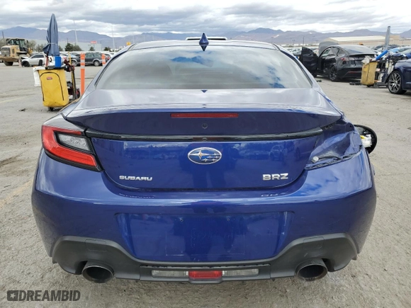 2022 Subaru BRZ Limited with VIN JF1ZDBE12N9703665, listed as a Copart auction lot 49009685 with 25,852 mi miles and Salvage Title. Bid and sale history available at carsss.com. Image 6.