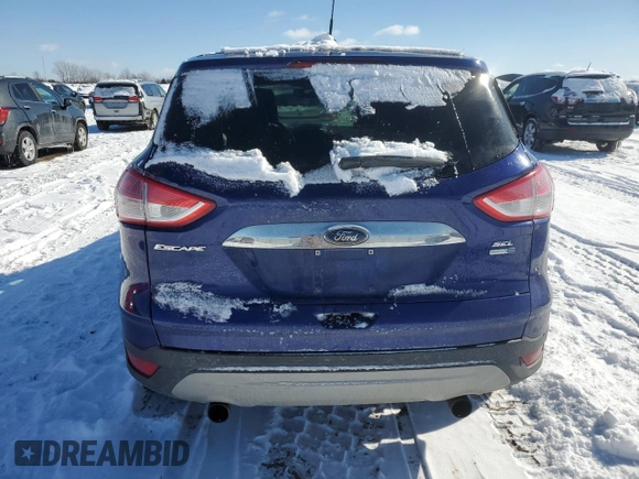 2013 Ford Escape SEL with VIN 1FMCU9H96DUA29845, listed as a Copart auction lot 44753655 with 99,376 mi miles and Salvage Title. Bid and sale history available at DreamBid. Image 6.