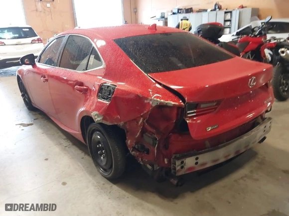 2016 Lexus IS 350 with VIN JTHBE1D2XG5024605, listed as a IAAI auction lot 41368471 with 161,062 mi miles. Bid and sale history available at carsss.com. Image 6.