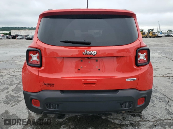 2020 Jeep Renegade Latitude with VIN ZACNJABB1LPL93994, listed as a Copart auction lot 59156105 with 101,904 mi miles and Salvage title. Bid and sale history available at DreamBid. Image 6.