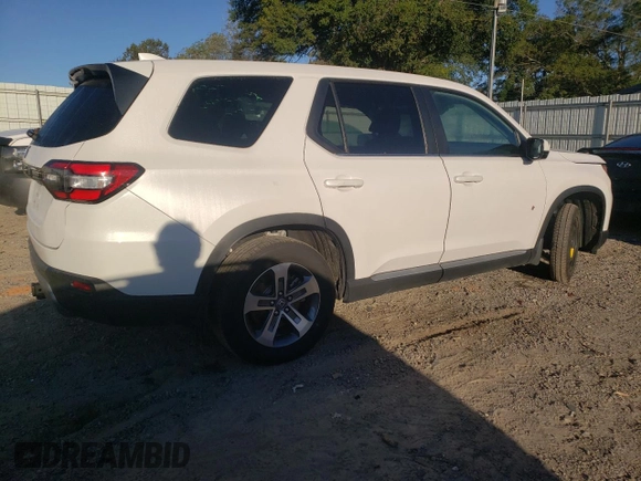 2024 Honda Pilot EX-L 8 Passenger with VIN 5FNYG1H43RB017787, listed as a Copart auction lot 74529124 with 26,197 mi miles and Salvage Title. Bid and sale history available at carsss.com. Image 3.