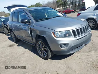 2017 Jeep Compass Sport with VIN 1C4NJCBA2HD166390, listed as a IAAI auction lot 41597341 with 178,401 mi miles and . Bid and sale history available at DreamBid. Image 1.