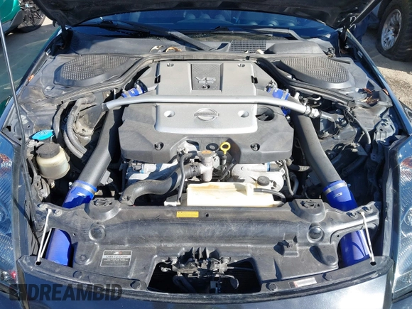 2008 Nissan 350Z with VIN JN1BZ34D58M702500, listed as a IAAI auction lot 41631168 with 108,287 mi miles. Bid and sale history available at carsss.com. Image 10.