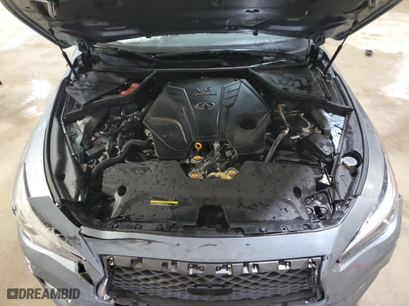 2020 Infiniti Q50 3.0t SPORT with VIN JN1EV7AR7LM256245, listed as a Copart auction lot 82698654 with 98,677 mi miles and Salvage Title. Bid and sale history available at carsss.com. Image 11.