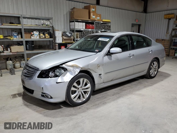 2008 Infiniti M with VIN JNKAY01E78M600315, listed as a Copart auction lot 57425045 with 180,600 mi miles and Salvage title. Bid and sale history available at DreamBid. Image 1.