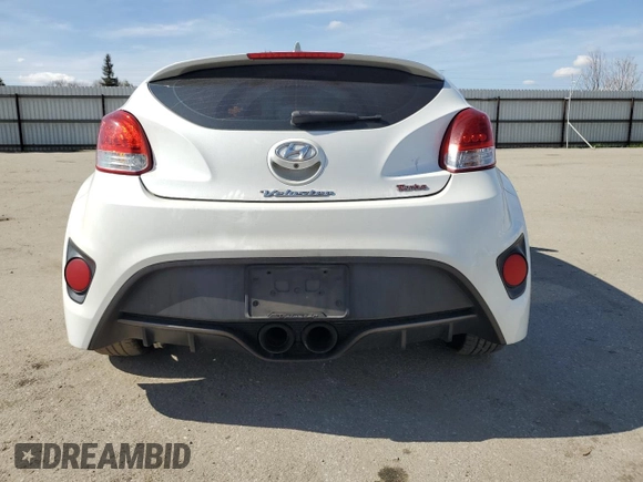 2014 Hyundai Veloster Turbo with VIN KMHTC6AE4EU201736, listed as a Copart auction lot 45809265 with 125,436 mi miles and Clean Title. Bid and sale history available at carsss.com. Image 6.