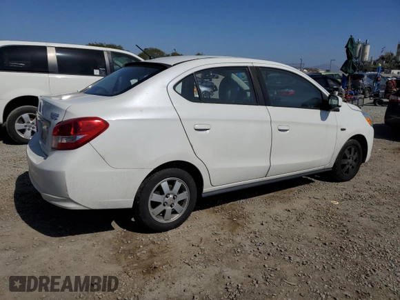 2019 Mitsubishi Mirage ES with VIN ML32F3FJ7KHF03222, listed as a Copart auction lot 55153875 with 121,003 mi miles and Clean title. Bid and sale history available at DreamBid. Image 3.