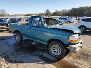 1996 Ford F-150 Special with VIN 2FTEF15Y7TCA00678, listed as a Copart auction lot 48039115 with 133,268 mi miles and Salvage Title. Bid and sale history available at carsss.com. Image 4.