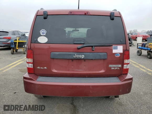 2008 Jeep Liberty Sport with VIN 1J8GN28K78W233375, listed as a Copart auction lot 52417955 with 170,594 mi miles and Salvage Title. Bid and sale history available at carsss.com. Image 6.