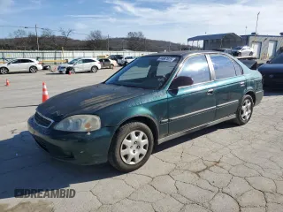 1999 Honda Civic LX with VIN 2HGEJ6676XH573762, listed as a Copart auction lot 44687825 with 272,852 mi miles and Salvage Title. Bid and sale history available at DreamBid. Image 1.